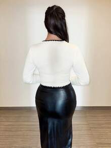 MDEdit New Autumn V-Neck Knit Cardigan, French Style, Versatile French Style Clothes Button Up Cardigan,ملابس شتوية للنساء,Cozy Fall And Winter Clothes For Women - Beige - View 2