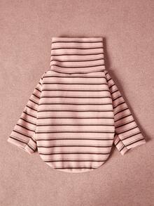 PETSIN Pawparrel Striped Long Sleeve Warm And Comfortable Sweatshirt, Autumn/Spring - Multicolor - View 6