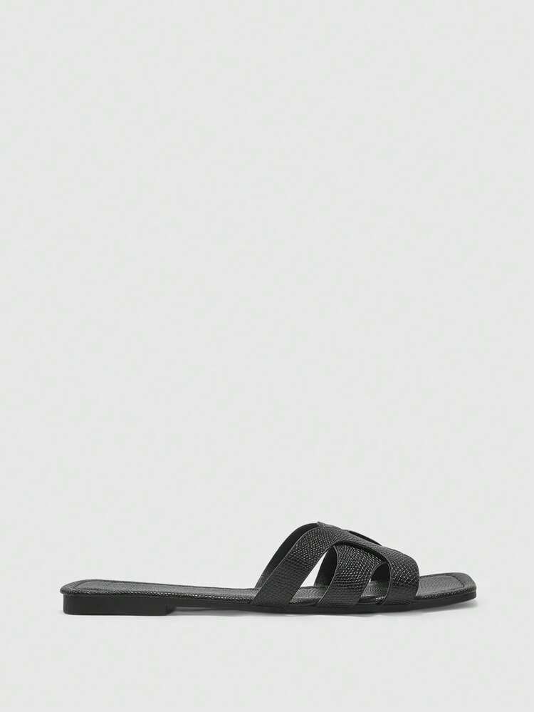 CUCCOO BIZCHIC Women's Casual Versatile Slip-On Flat Sandals