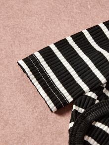 PETSIN Pawparrel Striped Long Sleeve Warm And Comfortable Sweatshirt, Autumn/Spring - Multicolor - View 9