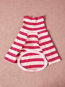 PETSIN Pawparrel Striped Long Sleeve Warm And Comfortable Sweatshirt, Autumn/Spring - Multicolor - View 4