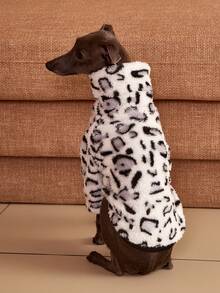 PETSIN Pawparrel 1pc Pet Autumn/Winter Double Sided Plush Elastic Comfortable Warm Fabric High Neck Dog Sweatshirt - Multicolor - View 4