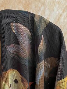 Soleia 性感V领交叉装饰镂空露背吊带纹理面料多层不规则下摆迷你连衣裙，适合派对、圣诞节、约会、夜店、海滩、邮轮、下午茶、波西米亚风、度假、秋季女装、复古波西米亚西部风女装、哈瓦那之夜连衣裙、女巫连衣裙、牛仔女郎套装、两件套夏季春季情人节狂欢节套装、派对连衣裙、沙滩连衣裙、外出套装、优雅连衣裙、度假套装、休闲连衣裙、亮片连衣裙 - 彩色 - 查看 8