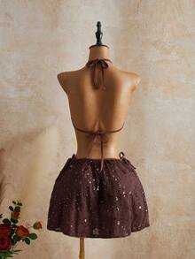 Bellisia 2026新款女士泳装到货，适合上学、度假、约会、下午茶、西式、邮轮、海滩、海岛、公路旅行、四季皆宜、音乐节、波西米亚风度假、秋日休闲、西部波西米亚风、优雅女士上衣，优雅串珠亮片棕色沙滩度假泳装套装，2026新款女士泳装到货，适合上学、度假、约会、下午茶、西式、邮轮、海滩、海岛、公路旅行、四季皆宜、音乐节、波西米亚风度假、秋日休闲、西部波西米亚风、优雅女士上衣，度假套装，女士棕色两件套，女士裙装套装，波西米亚风套装，哈瓦那之夜套装，度假套装，女士裙装套装，复古服装 - 彩色 - 查看 2