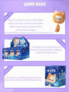 POKOJA LAND 盲盒，随机包含各种款式的钥匙扣玩偶。动物系列，拥有可爱的小尾巴，时尚小巧，方便携带。是圣诞节礼物、生日礼物或旅行时尚配饰的理想之选。（不含毛绒填充物） - 潮流盲盒 - 查看 6