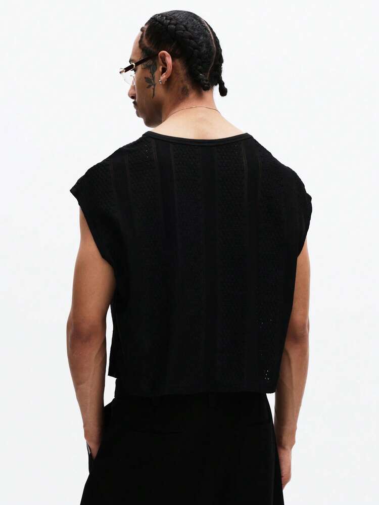 Ribbed Tank With Crew Neckline