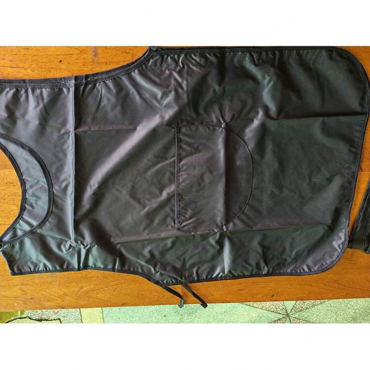 1 Pc Kitchen Apron, Waterproof And Oil Resistant Kitchen Cooking Apron, With A Large Pocket, Suitable For Restaurants, Kitchens, Chefs, Coffee Shop Waiters' Work Clothes - Multicolor - View 4