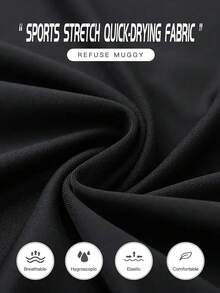 Manfinity EMRG Men's Crew Neck Long Sleeve Raglan Casual Sports T-Shirt Compression Shirt Men - Black - View 6