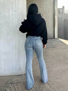 Vassilux 超大连帽衫 宽松版型 落肩运动衫 返校 秋冬 舒适秋季 圣诞节 可爱休闲 日常 Y2K 街头服饰 胶囊衣橱 黑色圣诞节 - 黑色 - 查看 2