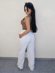 Vassilux 女士裤子秋季秋冬休闲返校工作圣诞节可爱秋季 - 灰色 - 查看 3