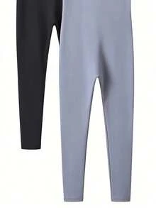 2件套女童夏季无袖连体裤，2026新款，纯黑色和浅灰色，高弹力连体裤，适合夏季、春季作为外套或内搭穿着。 - 彩色 - 查看 4