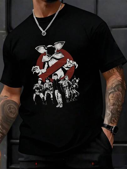 camisas playera de hombre Corto Suave y ligero gym Ocio al aire libre negra ropa y2k ropa de hombre cruz azul jersey navidad regalos para hombre parejas graphic  conjunto  envio nacional  strengers things