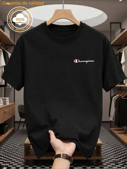 100% cotton camisas  playera de hombre gym sudaderas ropa de hombre Cuello redondo de manga corta conjunto de hombre playa verano playeras de mujer Animación regalos para hombre México envío nacional