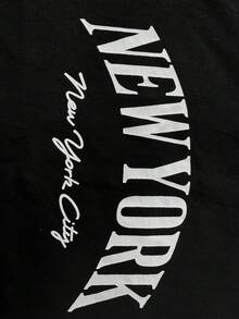 Velminro 男士休闲纽约印花背心，夏季 - 黑色 - 查看 6