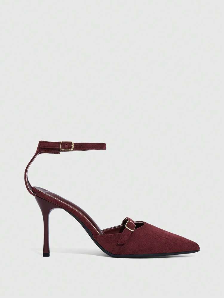 CUCCOO SZL Women's Fashion Pointed Toe Suede Sexy Elegant Evening Party Slim Stiletto High Heel Pumps