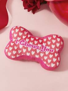 PETSIN Đồ chơi gặm nướt bằng vải nhung cho chó, món quà lý tưởng cho ngày Valentine. Bền chắc và phát ra âm thanh giúp giảm căng thẳng khi mọc răng ở cún con. Họa tiết trái tim dễ thương, màu hồng và đỏ. Món quà Valentine hoàn hảo cho chó nhỏ, vừa và lớn. - Nhiều màu - Xem 7