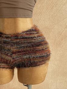 Soleia Trang phục dự tiệc cưới phong cách nghỉ dưỡng miền Tây, tiệc tốt nghiệp, lễ Thánh Patrick, kỳ nghỉ xuân, lễ Phục sinh, lễ hội âm nhạc, bộ đồ 2 mảnh màu nâu dệt kim mềm mại, cổ bất đối xứng, họa tiết hoa và khoét lưng dành cho nữ. - Màu Khaki - Xem 3