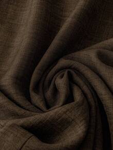 SHEIN PETITE Women's Elegant Casual Brown Floral Lace Bow Tie Waist Slim Fit Wide Leg Pants, Spring/Summer - Brown - View 3