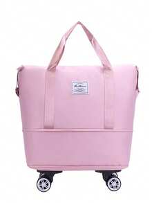 1 chiếc túi hành lý du lịch có bánh xe, túi đóng gói, túi xách tay có khóa kéo và tay cầm, vali gấp gọn, túi đựng đồ chuyển nhà, túi đựng đồ tập thể dục, bền và nhẹ, có 6 màu và 3 kích cỡ. - Nhiều màu - Xem 9