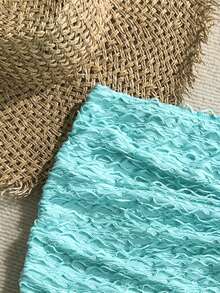 Soleia Women's Beach Vacation Starfish Print Bikini Bottom - Blue - View 5