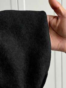 SHEIN Tall Quần thể thao nữ dáng rộng, thắt eo phía trước, thích hợp cho mùa thu/đông, mặc hàng ngày và đi học. - màu đen - Xem 7