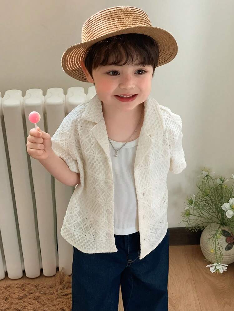 Baby Boys' Casual Solid Color Polo Shirt Spring Summer