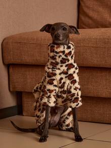 PETSIN Pawparrel 1件宠物秋冬时尚经典双面毛绒保暖弹力舒适狗狗高领连体衣