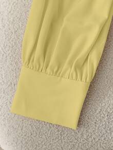 GlowEve 女士优雅通勤秋季衬衫 - 黃色 - 查看 3
