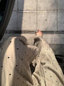 DAZY Women's Casual Woven Polka Dot Loose Fit Pants