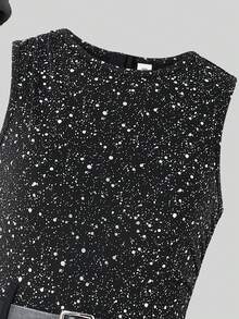 Firerie Kids Firerie Kids Tween Girl Plunging Neckline Burgundy Jumpsuit, Commute & Everyday Wear High Fashion Girls Jumpsuit - Black - View 6