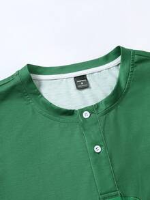 Manfinity Homme Men's Casual Everyday Commute St. Patrick's Day Clover Print Short Sleeve Polo Shirt, Summer - Multicolor - View 4