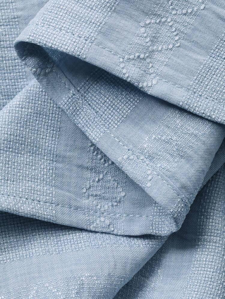 Women's Casual Plain Texture Tie-Up Shirt, Spring/Summer