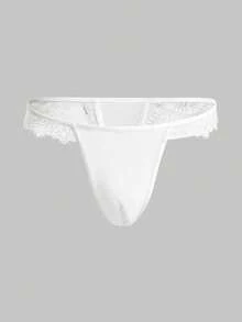 Men's Contrast Lace Fashionable Sexy Briefs