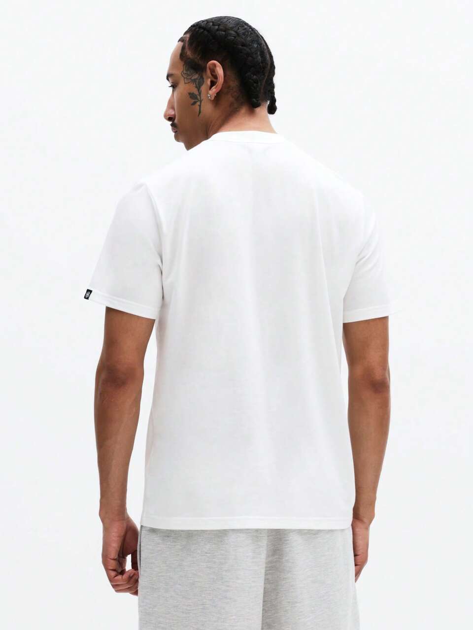 SUMWON Camiseta Básica de Algodão de Manga Curta e Gola Careca, Conforto Casual Diário, Ajuste Regular, Verão e Primavera