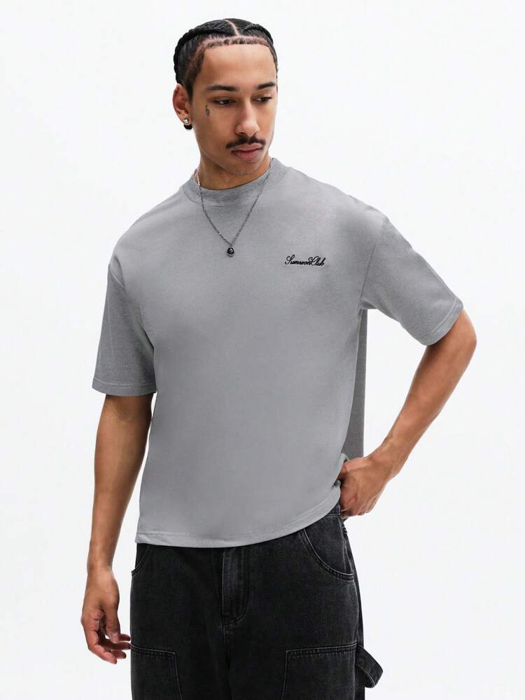 Oversized Crew Neck T-Shirt With Script Logo