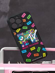 MTV | SHEIN Black Phone Case Cover, Suitable For IPhone 11 - 17 Pro Max