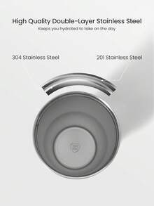 GLOWMODE 30盎司易吸管不锈钢双层隔热防刮翻盖吸管便携提手饮料杯，适合健身房、工作室、旅行、徒步、办公室、户外活动、日常休闲等场合。 - 黑色 - 查看 4