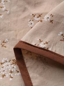 DAZY 2 pièces Ensemble  et confortable de Top à col imprimé floral et leggings pour bébé fille. Vêtements pour tout-petites filles - Kaki - Voir 8