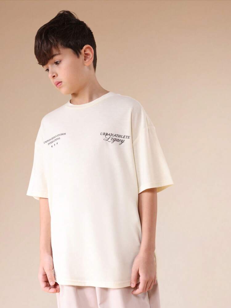 Urban Athlete Legacy Crew Neck T-Shirt With Back Print