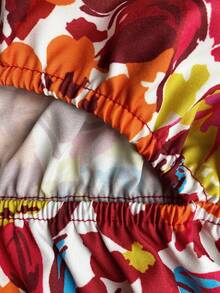 GlowEve Women's Elegant Sleeveless Fitted Flared Mini Dress With Hollow Design, Bow Tie Straps, Spring/Summer - Multicolor - View 5