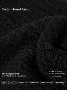 GLOWMODE 3 Pairs Make A Move Grip Scrunch Crew Socks - Black - View 3