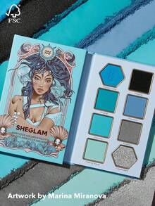 SHEGLAM Ambitious Aquarius Palette 8 色閃光金屬霧面眼影盤銀藍色高光澤高顏料持久可混合奶油眼影紫色眼影 品牌 美容 化妝 化妝品 適合女性與女孩 完美搭配夏季春季 Y2K 時尚 流行 生日 母親節禮物 假期 派對準備就緒 最佳顏色 - AMBITIOUS AQUARIUS - 查看 3