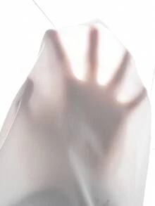 年轻女孩时尚简约黑色蝴蝶结装饰短款泡泡袖衬衫 - 白色 - 查看 7