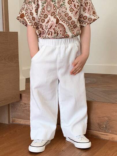 DAZY Toddler Boys' Washed Distressed Korean Style Denim Jeans