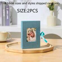 1 Pc Photo Album, 4x6 100 Pockets, Linen Cover, Slip-In Photo Pockets, Suitable For Wedding, Family, Anniversary, Vacation, Gift, Birthday Gifts Graduation - Multicolor - View 27