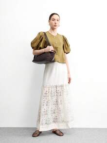 CUCCOO BIZCHIC Women's Hollow Design Casual Slip-On Flat Shoes, Versatile & Fashionable Spring Shoes - Brown - View 3