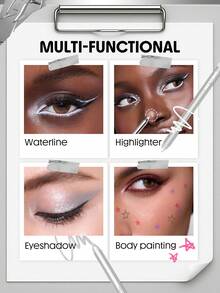 SHEGLAM Boldline Longwear Multi-Function Gel Liner-Chocolate Kohl Kajal Henna Brand Beauty Makeup Face Paint Cosmetic For Women Girls Perfect For Winter Spring Ideal For Y2K Fancy Fashion Suitable For Birthday Valentine'S Day Gift Rave Party Ready Best Color - Chocolate - View 5