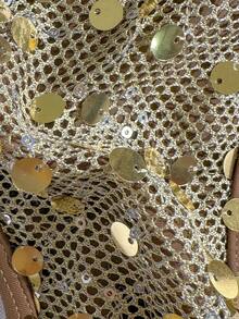 SHEIN Swim Chicsea 女士亮片挂脖系带性感比基尼泳衣套装，夏季海滩 - 彩色 - 查看 10