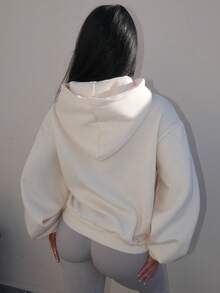 Vassilux 超大连帽衫 宽松版型 落肩运动衫 返校 秋冬 舒适秋季 圣诞节 可爱休闲 日常 Y2K 街头服饰 胶囊衣橱 黄色圣诞节 - 淡黃色 - 查看 2