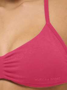 Musera Sport Sport Ruched Halterneck Sports Bra Mixed Colour 3 Multipack Set Casual Active Workout Gym Yoga Pilates Fitness Daily - Pink - View 8